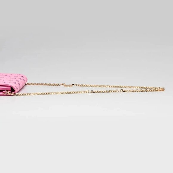 Louis Vuitton Rose/Violet Monogram Embossed Leather Coussin Pochette Bag - Picture 6 of 10